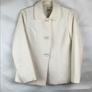 Marissa Christina cream textured jacket